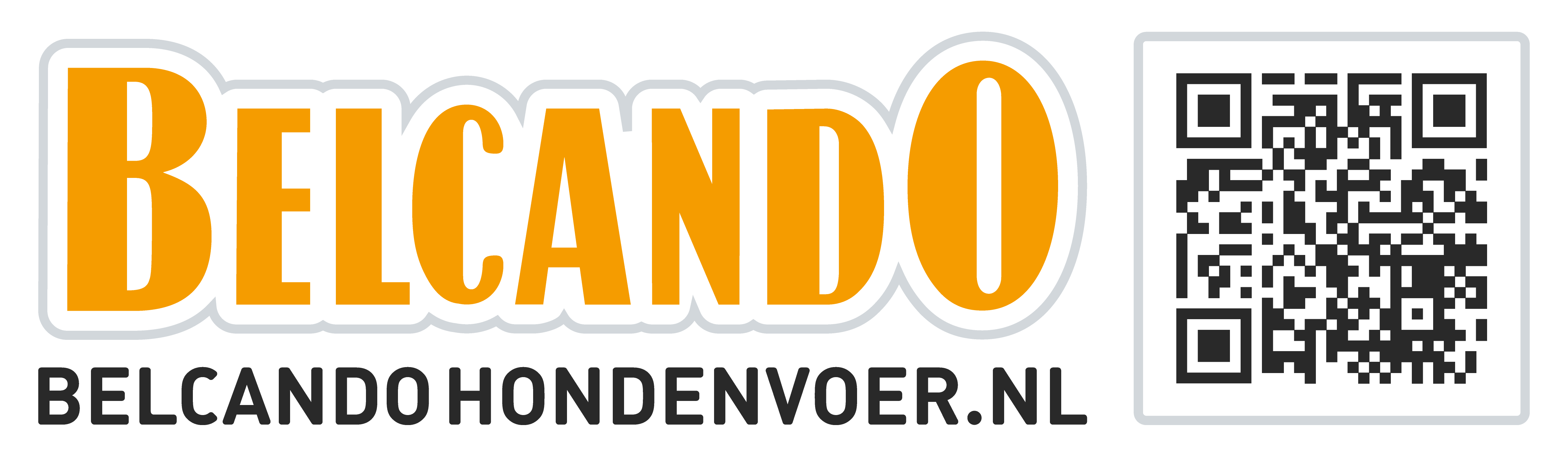 Belcando Hondenvoer Logo met QR